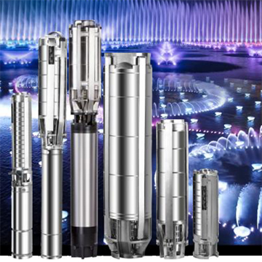 不銹鋼噴泉專用潛水電泵，由潛水泵和噴泉用潛水電機組成。泵與電機通過聯軸器直接相連。適用于景觀音樂噴泉專用。